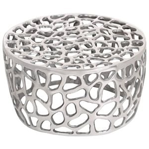 vidaXL Coffee Table Side Sofa Couch Table Living Room Bedroom Silver Aluminium