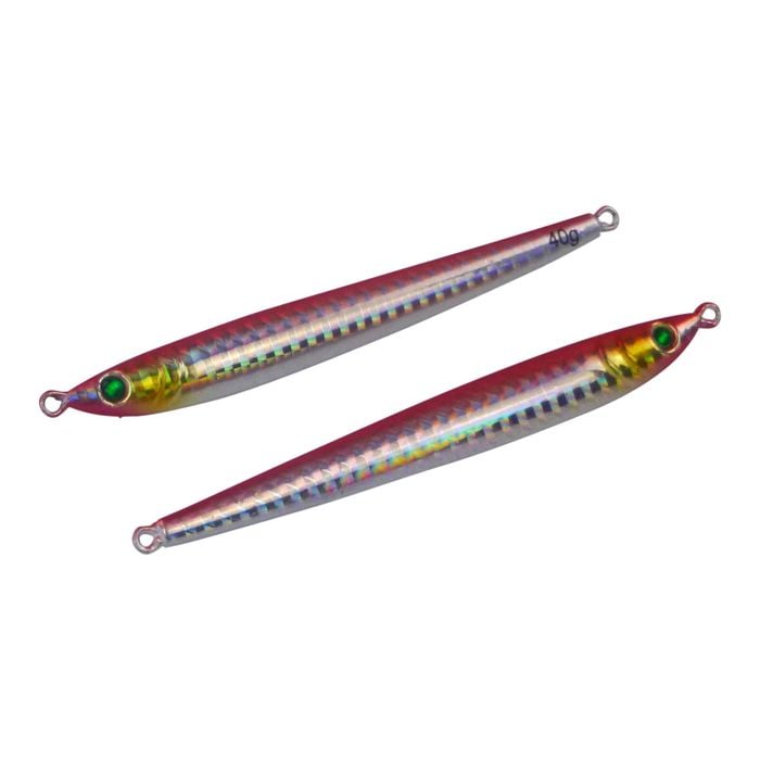 Finesse Pencil Jig, 40gm, Magenta Silver, 2 Pack