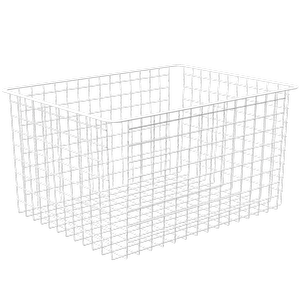 Flexi Storage Home Solutions 410 x 285 x 535mm White Large Wire Basket