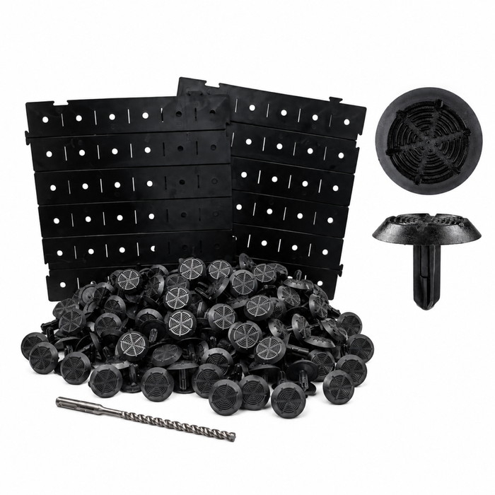 Duratac Black Poly Individual Tactile Kit - 290 Tactiles Included