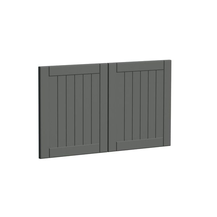 Kaboodle 800mm Grey Fig Country Farmhouse Sink Doors - 2 Pack