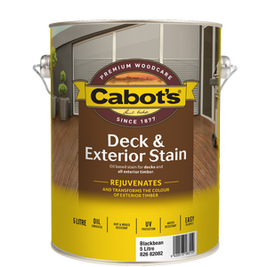 Cabot's 5L Blackbean Oil Based Deck & Exterior Stain