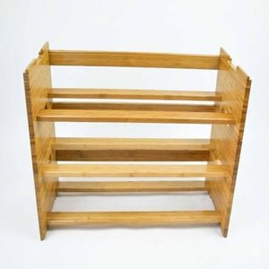 P&p Natural Bamboo Shoe Rack Multi Layer Stackable Organizer Storage Shelf Home Use