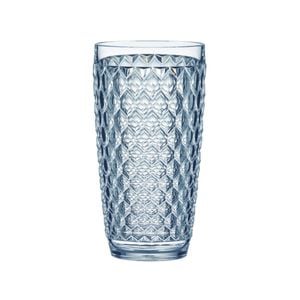 Tate Geometric 450ml Highball Acrylic Tumbler Drinking Cup - Sky