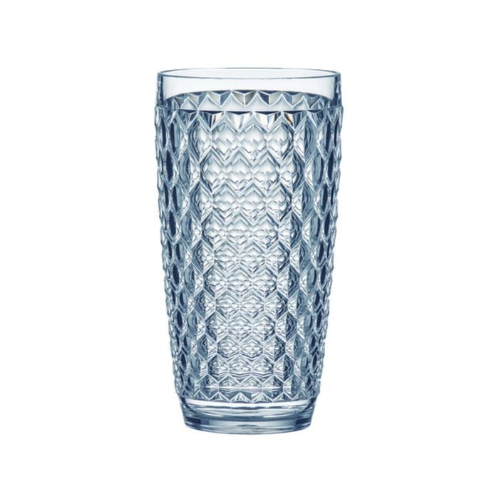 Tate Geometric 450ml Highball Acrylic Tumbler Drinking Cup - Sky