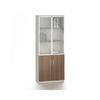 Modern Furniture ANDERSON 2 Door Display Unit 80cm - Hazelnut & Beige
