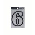 Sandleford 80mm Self Adhesive Night Shine Numeral 6