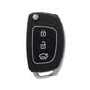 The Key Warehouse 3 Button Hny17r Remote Housing To Suit Hyundai I10, I20, I40, Ix35, Tucson, Elantra, Sante Fe - Various Years