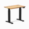 Desky Dual Mini Hardwood Sit Stand Desk Matte Black Frame 80cm