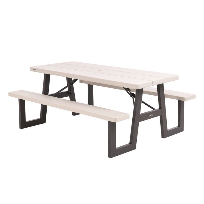 Lifetime 2 Pack 6ft Folding Picnic Tables 