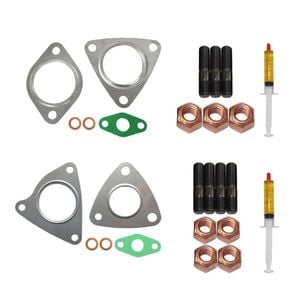 Turbo Charger Installation Stud, Gasket & Lubricant Kit For Jaguar Xf 3.0l
