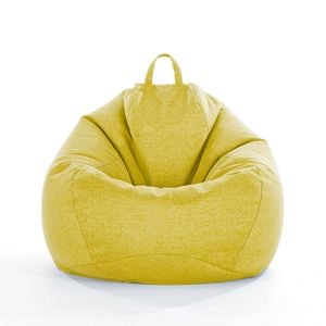 Catzon Bean Bag Chair Cover (No Filler) Linen Washable-Green(XL)