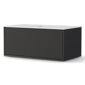 Cefito 900mm Vanity Unit Grooved Timber Black