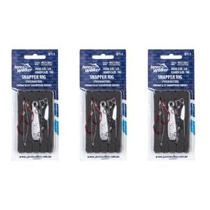 3x Jarvis Walker Snapper/Paternoster Rig with 70g Snapper Sinker Size 3/0