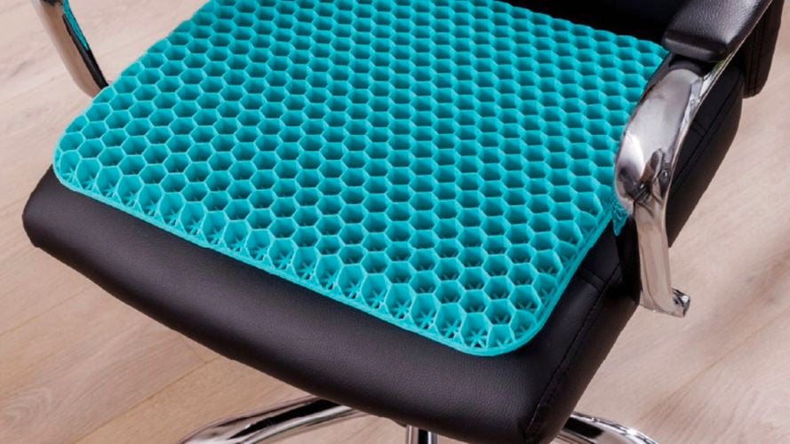 Soft
  Sitter, the flexible gel cushion for all day comfort and support. It's ideal
  for office chairs, kitchen stools, car seats and more. 