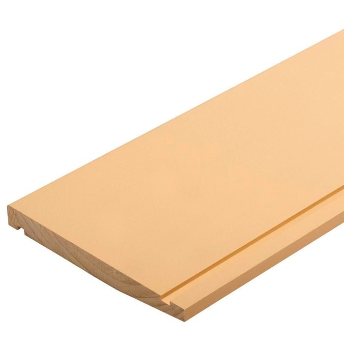 Pineclad 180 x 18mm H3.1 Pre Primed Finger Jointed Pine Bevel Back Weatherboard - 6.3m