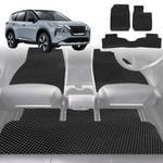6D Diamond Car Floor Mats for Nissan X-TRAIL 2022-Current-Full Set-Black-Outback GT