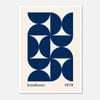 Galrie Bauhaus 1919 - Elegant Minimalist Geometric Art Print for Modern Interiors, Poster Only, A4 21 x 30cm (8 x 12inch)