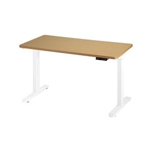 Oikiture Electric Standing Desk Dual Motor 160cm Oak