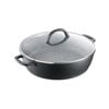 STONEX2 Ceramic Non Stick Cast Aluminium Saute Pan with Lid 32cm Baccarat