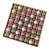 Catzon 49 Pcs Mini Christmas Balls 3CM Shiny & Matte Shatterproof Bauble for Party Decor-Set2