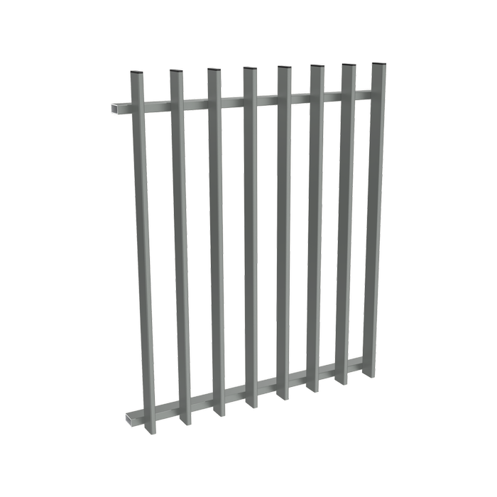ProtectorAl 0350– 0900 mm W x 1050 mm H Palladium Silver Aluminium Radiator Balustrade Panel