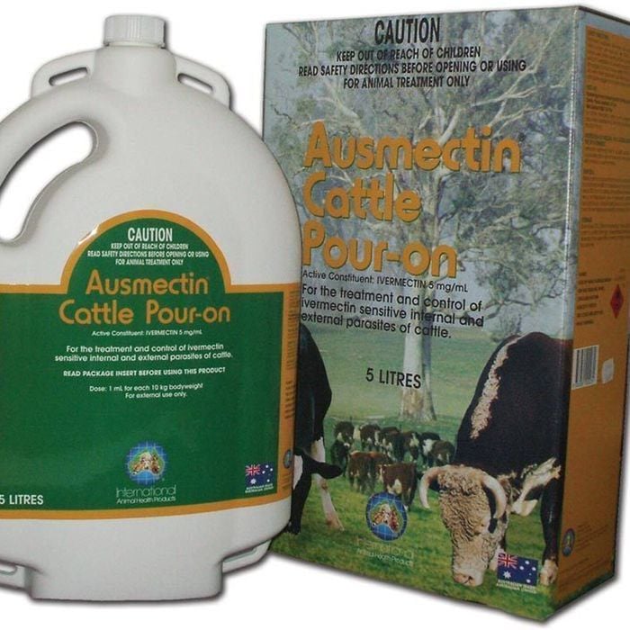International Animal Health Ausmectin Cattle Pour On Treatment 5L