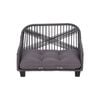 Teamson Pets Lachesis Outdoor Woven Rope Cat or Small Dog Daybed with Cushion
