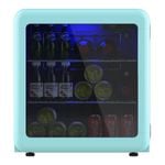 Advwin 46L Mini Bar Fridge Glass Door Green