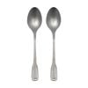 2pc Ecology Anais Vintage Serving Spoon Cutlery Set Brushed Matte Silver