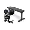 2x Powertrain 24kg Blue Adjustable Dumbbells w/ Stand and 10437 Bench
