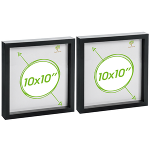 Nicola Spring 3d Box Photo Frames - 10" X 10" - Pack Of 2