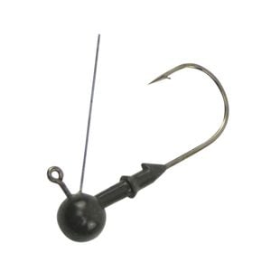 Vike 1/8 Oz Weedless Round Tungsten Jig Head, Size 3/0 Hook, 3 Pack