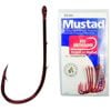 Mustad Red Baitholder-Size 1/0 Qty 7-92668npnr-Chemically Sharpened Fish Hooks