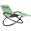 Orbital Phifer & Steel Lounger - Olive Grove