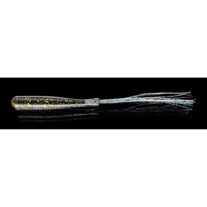 Fish Arrow Flasher Worm 1" SW Soft Plastic Ajing Fishing Lure 03 Clear Gold