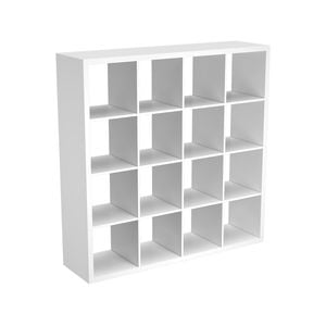 Flexi Storage Clever Cube 1460 x 390 x 1460mm White 4 x 4 Storage Unit
