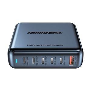 Rockrose Infinito G200 200W 6-Port Charging Station USB-C Space Grey