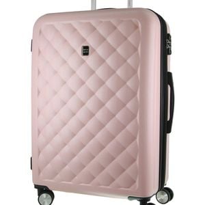 Pierre Cardin 4 Wheel Large Hard-shell Tsa Lock Travel Luggage 80cm Rose