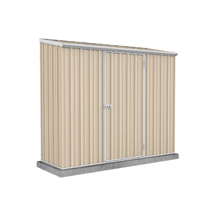 Absco Sheds 2.26 x 0.78 x 1.95m Classic Cream Single Door Space Saver Garden Shed