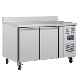 Polar U-Series Double Door Counter Fridge with Upstand 282Ltr - UA064-A