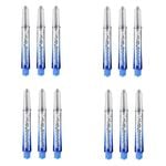 4x 3pc Target Pro Vision Shaft Accessory Intermediate - Blue