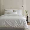 Bedding Co. Quilt Cover Set 1200TC Egyptian Cotton White Stripe King