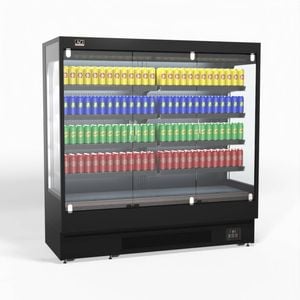AG Equipment AG 1940mm Supermarket Multi Deck Showcase 3 door Glass Fridge - Commercial Open Display Fridges (AG-MSD2000)