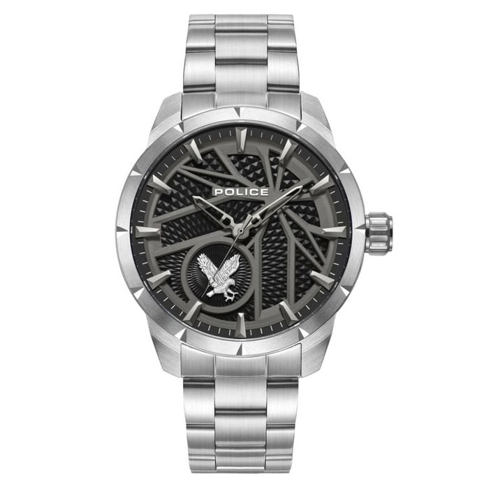 Police Driver Ii Metal Black Dial Men's Watch (pewgk0040301)