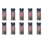 10x Wilson Rigged to Jig Rig 3 Hook Squid Style Jig Fully UV Active - Colour #1