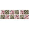 3x 4pc LVD Ceramic Coasters Pretty Floral Home/Kitchen Decor 9.5cm Square