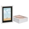 Nicola Spring Photo Frames with A5 Mount - A4 (8" x 12") - White - Pack of 5