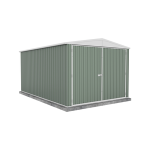 Absco Sheds 3.0 x 4.48 x 2.30m Pale Eucalypt Highlander Three Door Garden Shed