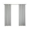 Windoware 120 x 223cm Steel Ultimate Eyelet Blockout Curtain - 2 Pack
